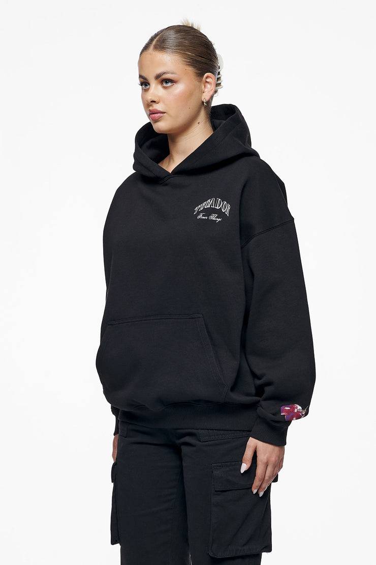 Pegador Siesta Oversized Hoodie Washed Vintage Black Clearance-Verkauf