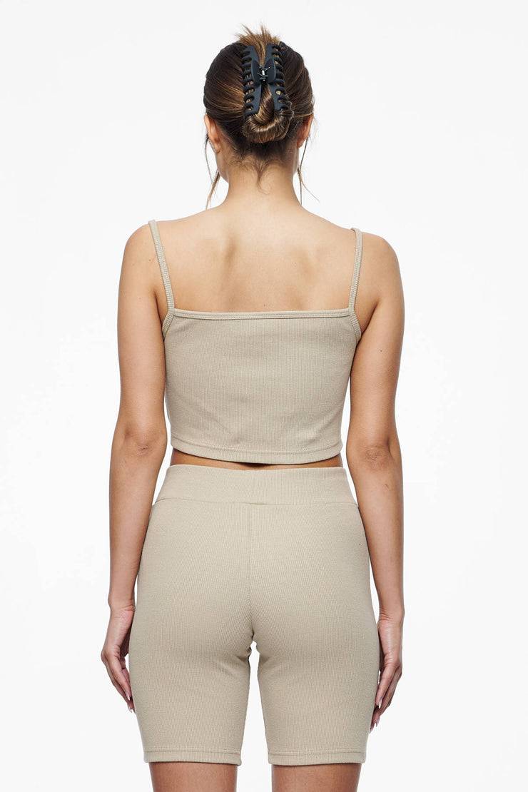 Pegador Ruby Rib Crop Top Vintage Washed Espresso Rabatte dieses Monats