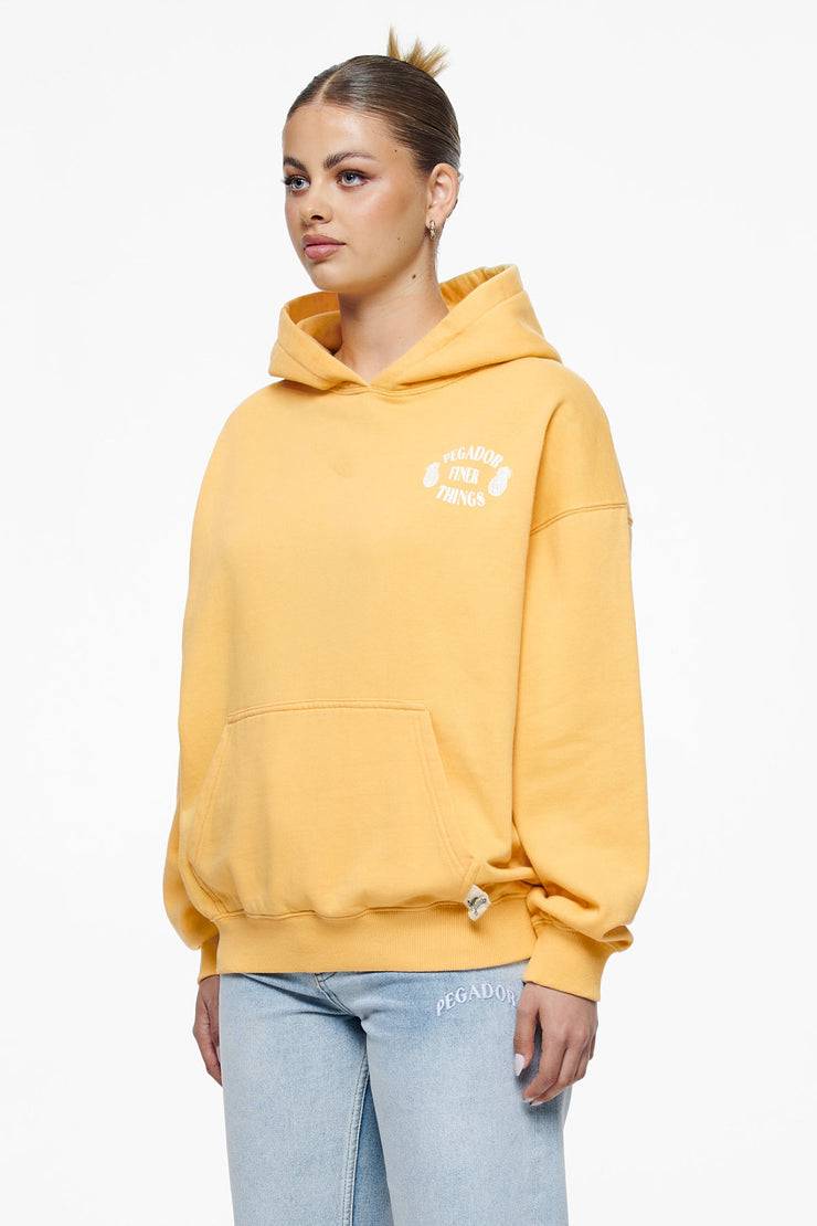 Pegador Roma Oversized Hoodie Vintage Washed Golden Sun 2025