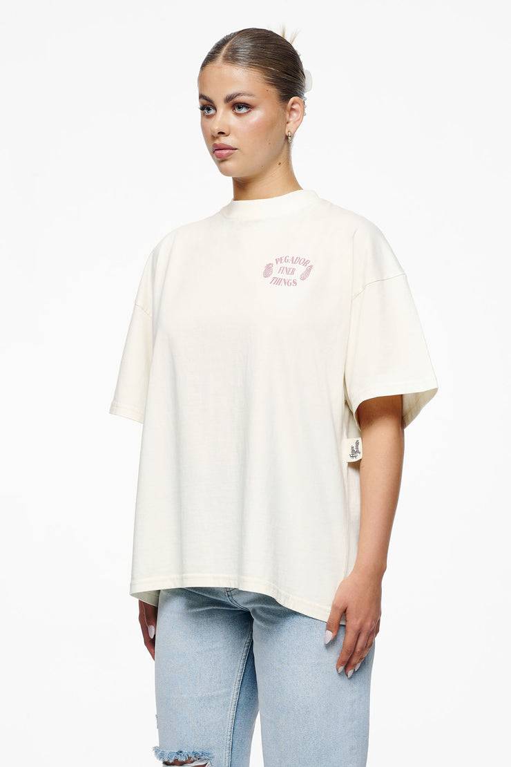 Pegador Roma Heavy Oversized Tee Vintage Washed Unbleached Online
