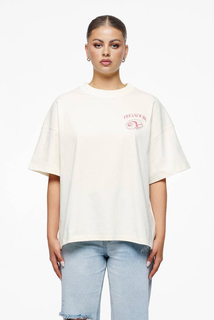 Pegador Metra Heavy Oversized Tee Vintage Washed Unbleached Verkauf