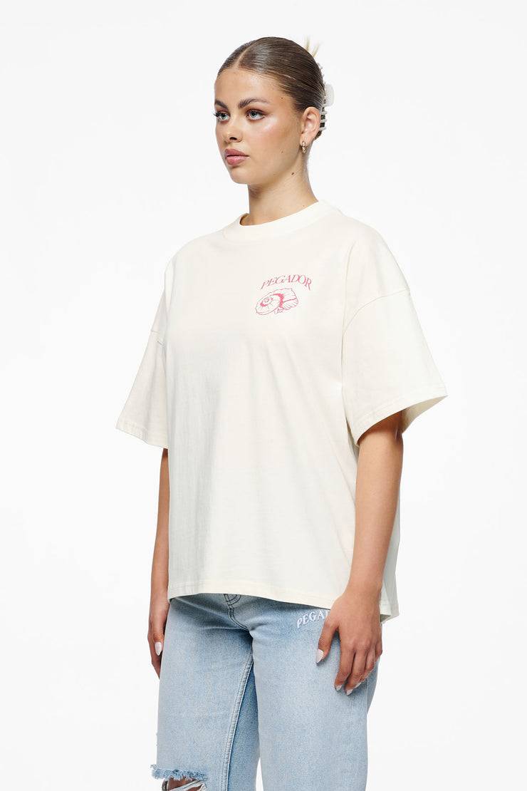Pegador Metra Heavy Oversized Tee Vintage Washed Unbleached Verkauf