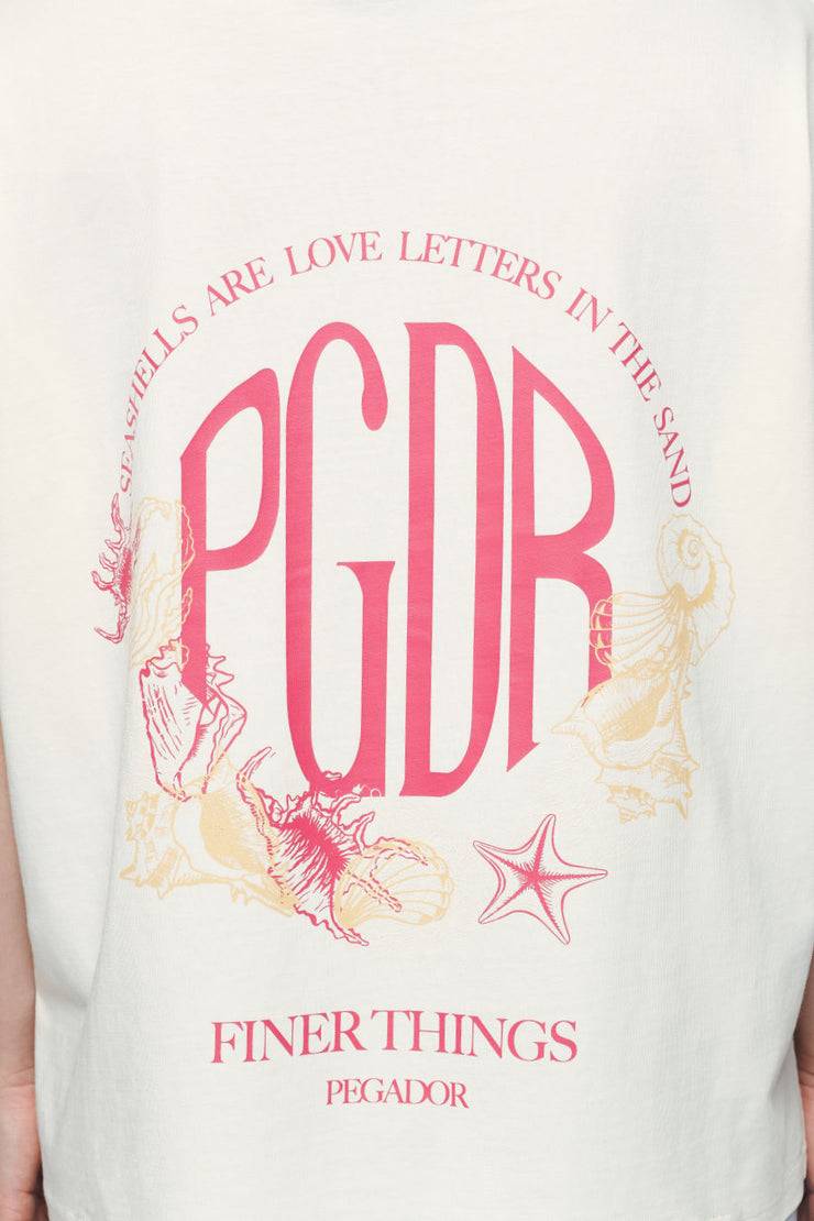 Pegador Metra Heavy Oversized Tee Vintage Washed Unbleached Verkauf