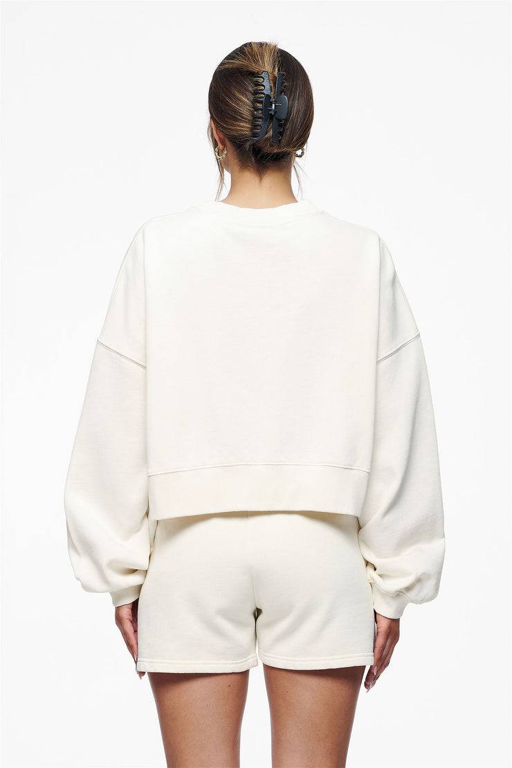 Pegador Londa Cropped Oversized Sweater Vintage Washed Unbleached Gum Angebote