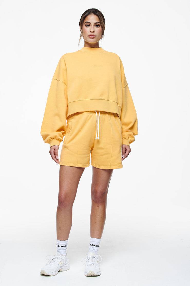 Pegador Londa Cropped Oversized Sweater Vintage Washed Golden Sun Gum Hotsell
