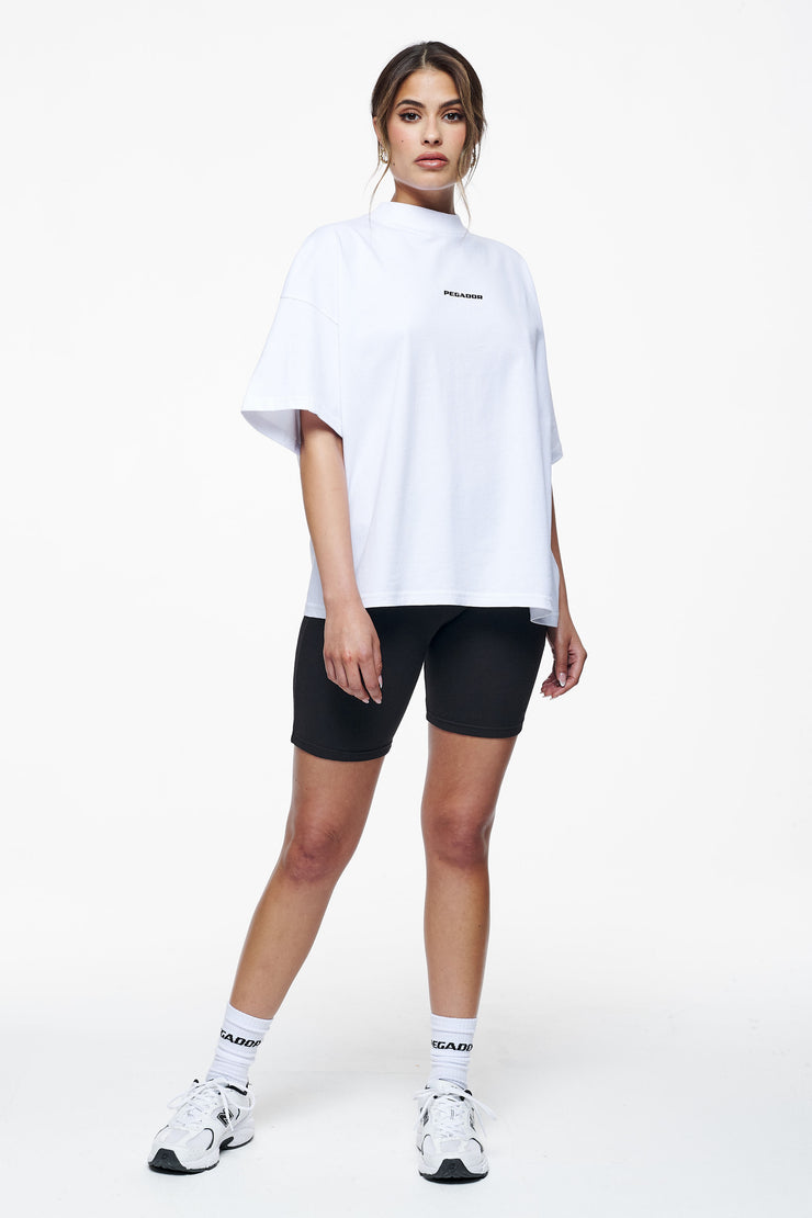 Pegador Culla Logo Heavy Oversized Tee White Limitierter Zeitrabatt