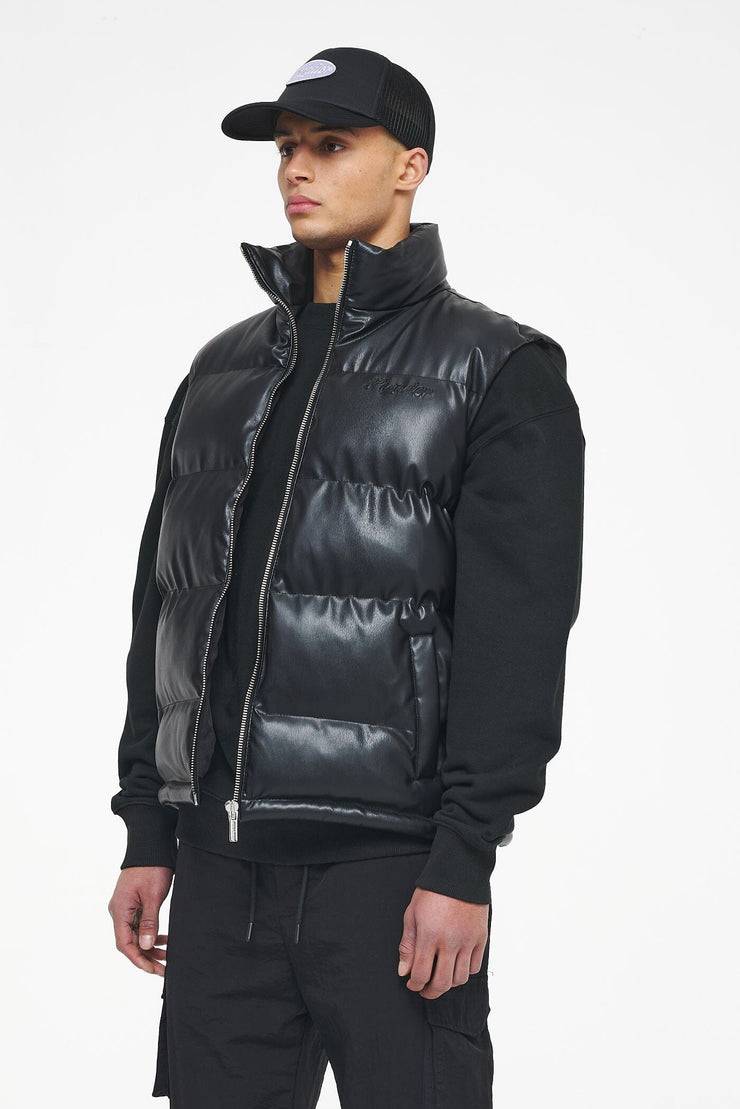 Pegador Arid Faux Leather Vest Black Ink Vatertagsangebot