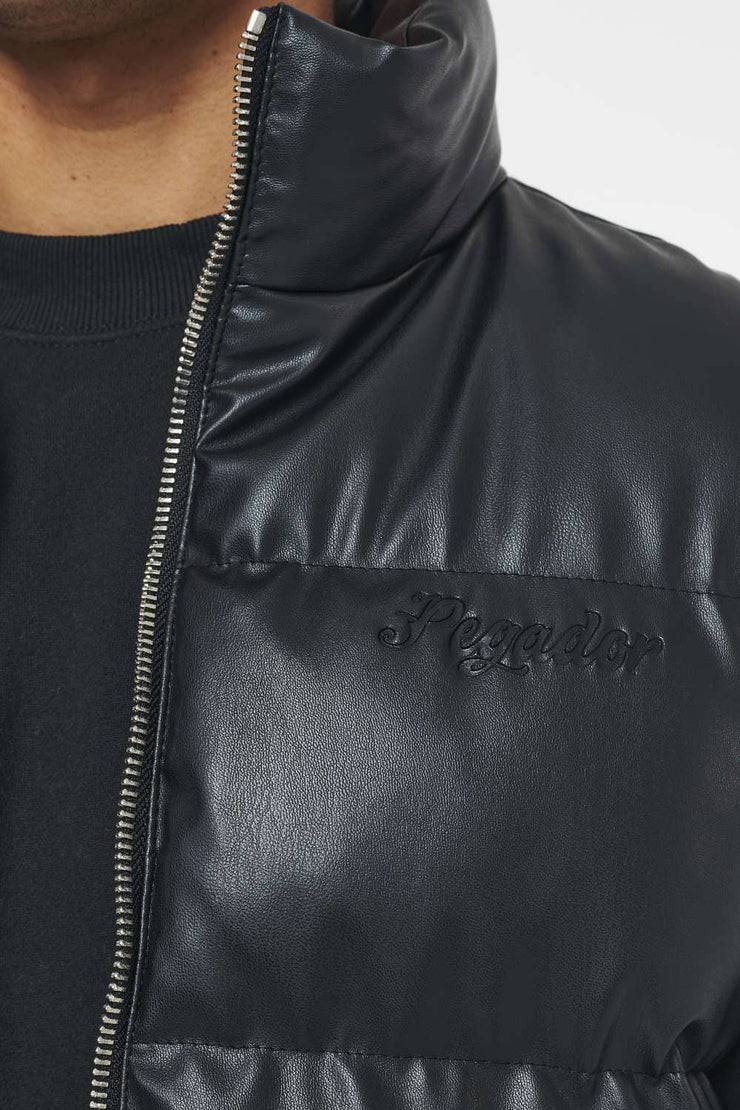 Pegador Arid Faux Leather Vest Black Ink Vatertagsangebot