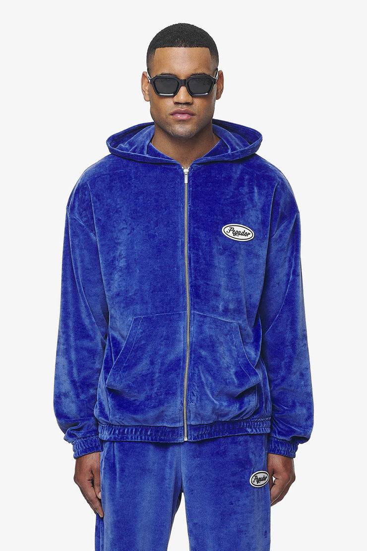 Pegador Weaver Oversized Velour Jacket Magic Violet Neueste Mode