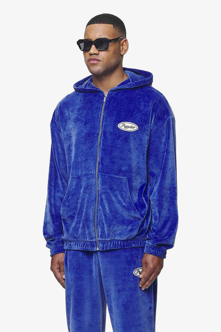 Pegador Weaver Oversized Velour Jacket Magic Violet Neueste Mode
