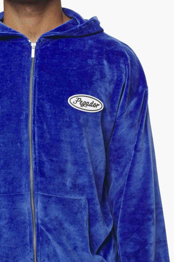 Pegador Weaver Oversized Velour Jacket Magic Violet Neueste Mode