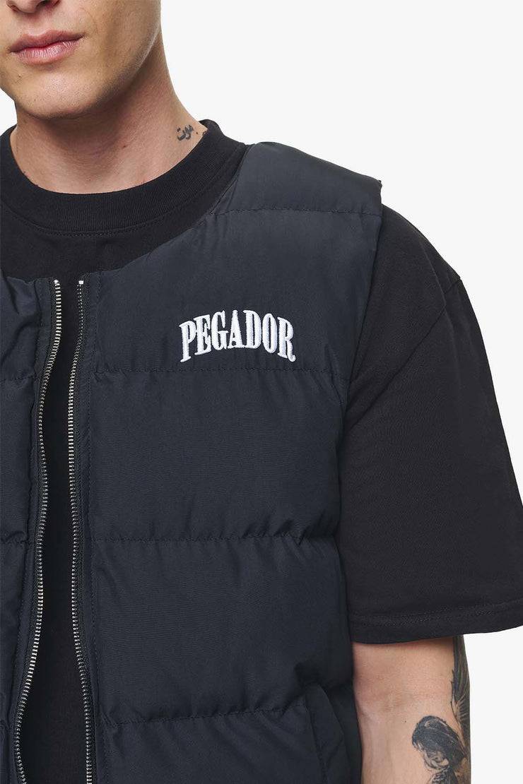 Pegador Aberdeen Round Neck Puffer Vest Black Ink Saisonale Angebote