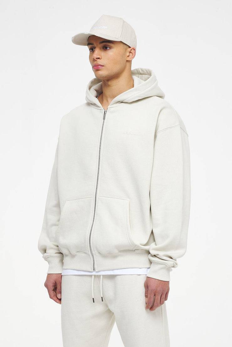 Pegador Logo Oversized Sweat Jacket Vintage Washed Angels Cream Gum Sonderangebote