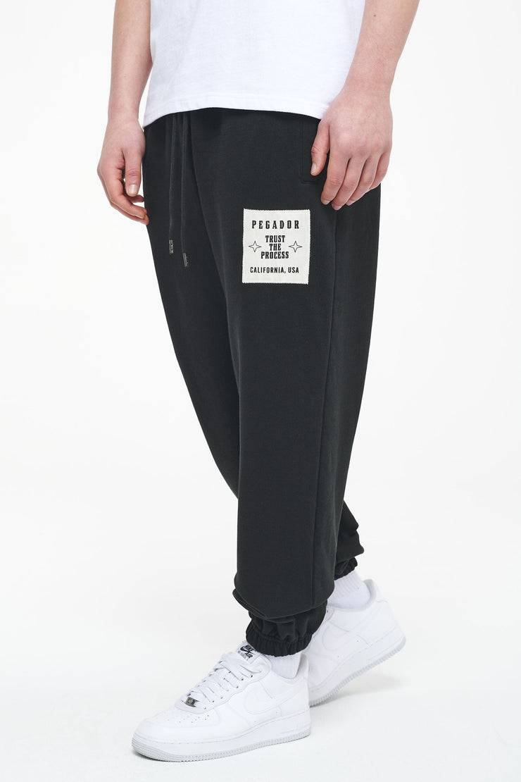 Pegador Galt Heavy Sweat Pants Vintage Washed Black Ink Super Sparpreis