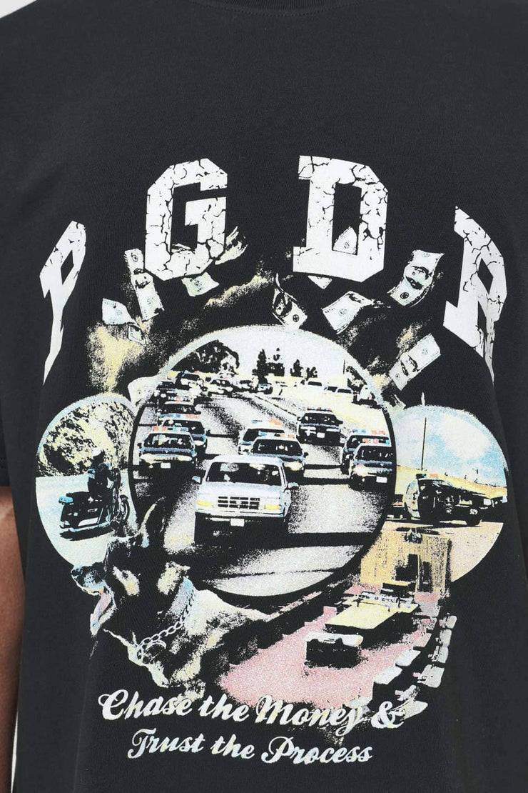 Pegador Reid Oversized Tee Vintage Washed Black Ink Wochenangebot