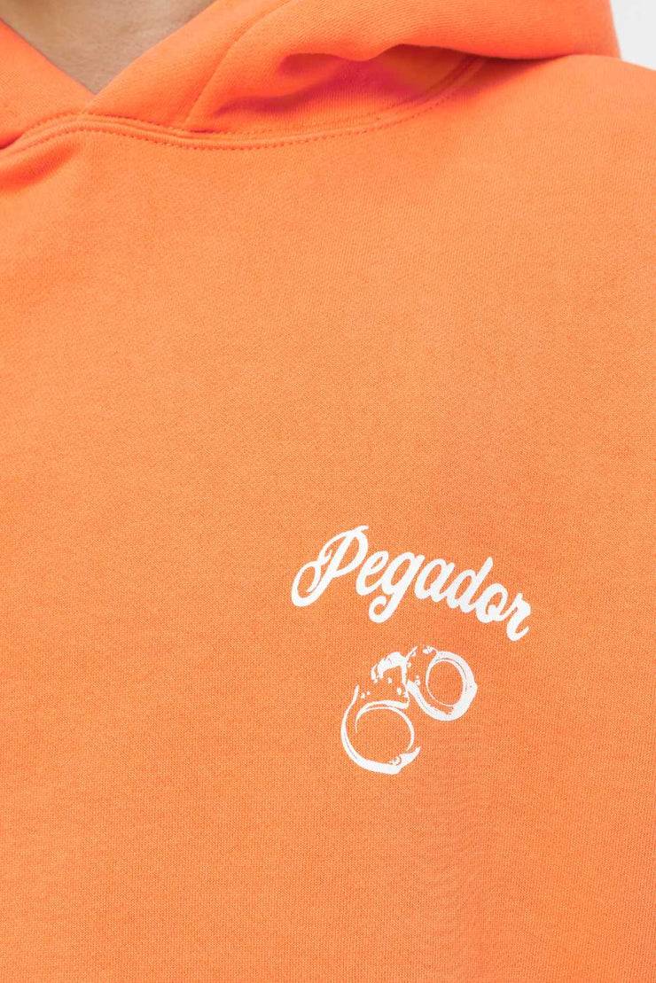 Pegador Skena Oversized Hoodie Vintage Washed Sunrise Orange Begrenzte Freigabe