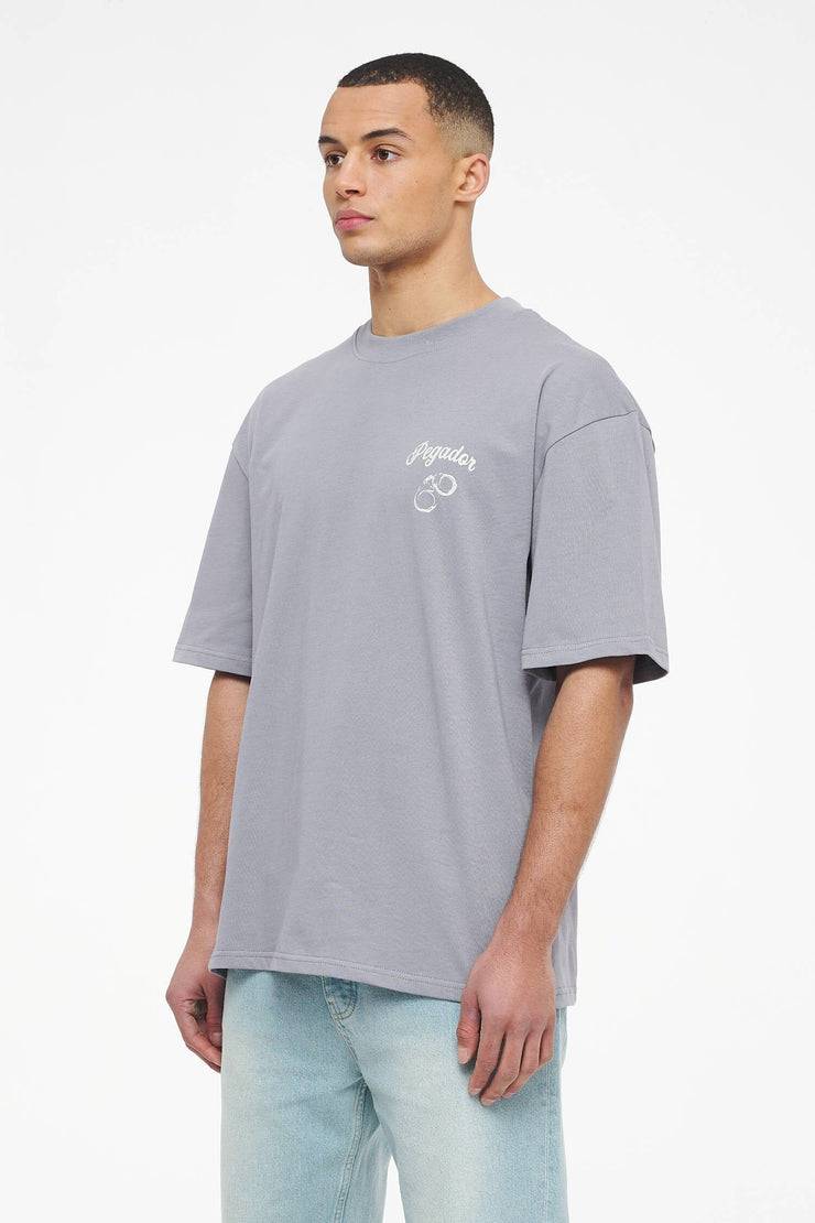 Pegador Skena Oversized Tee Vintage Washed Dusk Grey Letzte 3 Tage