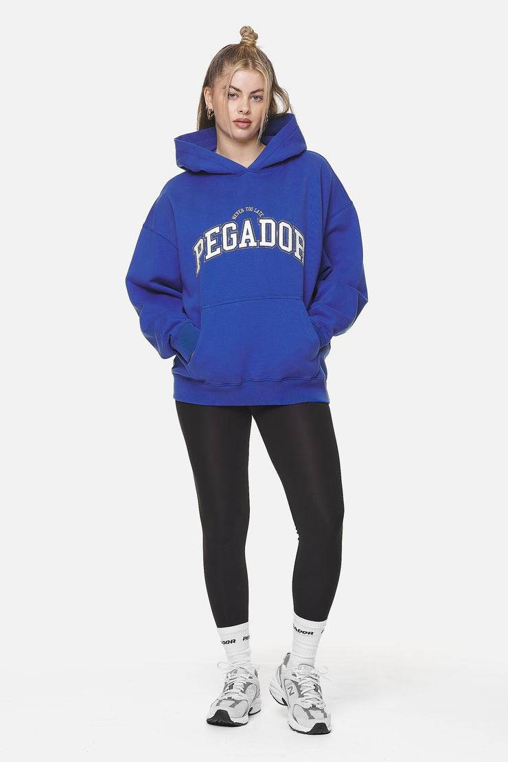 Pegador Wayruna Oversized Hoodie Washed True Blue Zeitbegrenzte Promotion
