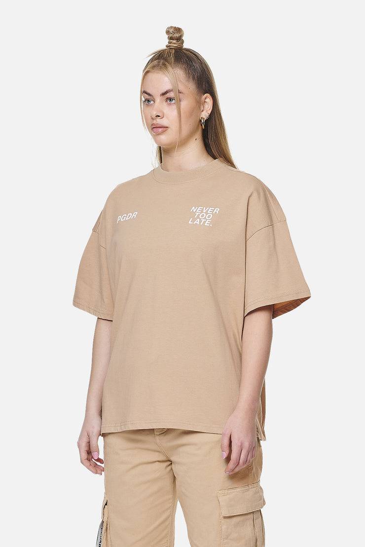 Pegador Airville Heavy Oversized Tee Washed Safari Sand Bis zu 60% Rabatt