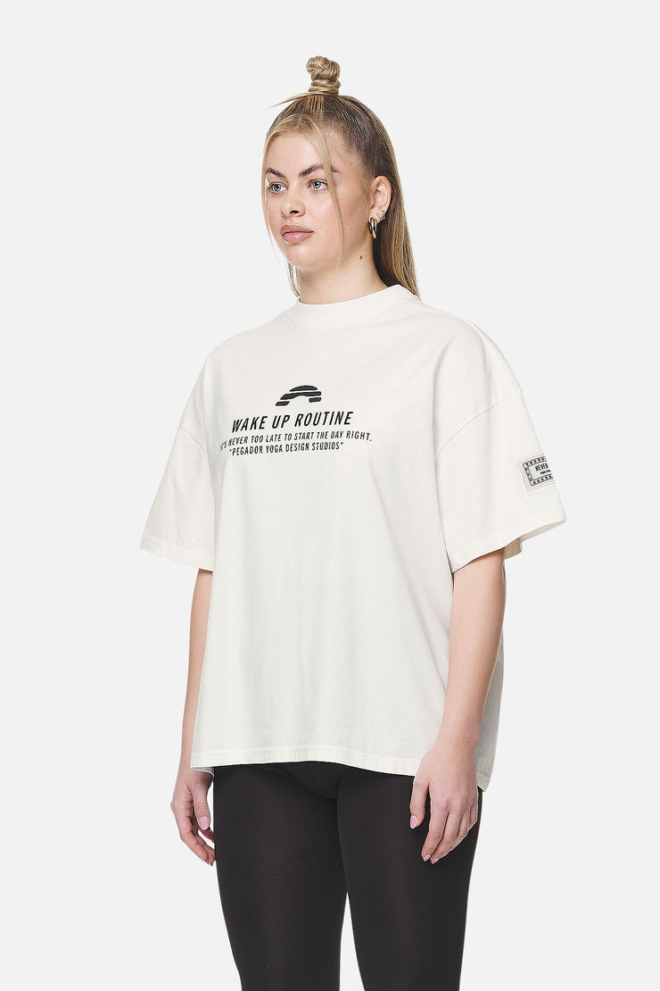 Pegador Idalia Heavy Oversized Tee Washed Coconut Milk Nur noch ein Tag übrig