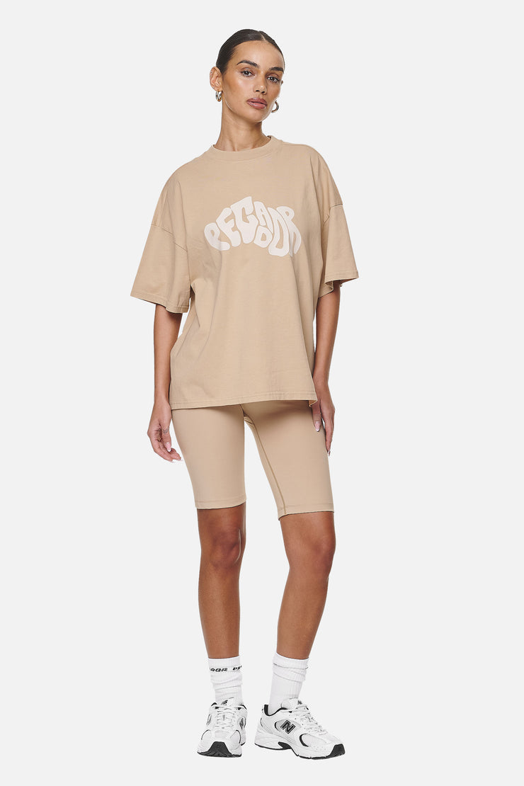 Pegador Paluma Heavy Oversized Tee Washed Safari Sand Fabrikladen