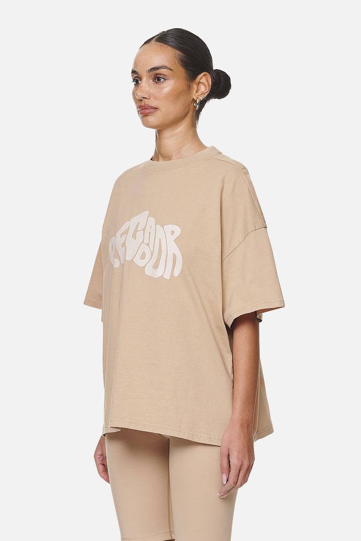 Pegador Paluma Heavy Oversized Tee Washed Safari Sand Fabrikladen