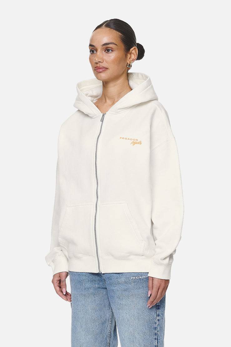 Pegador Berri Oversized Zip Hoodie Washed Coconut Milk Begrenzt auf 3 Tage