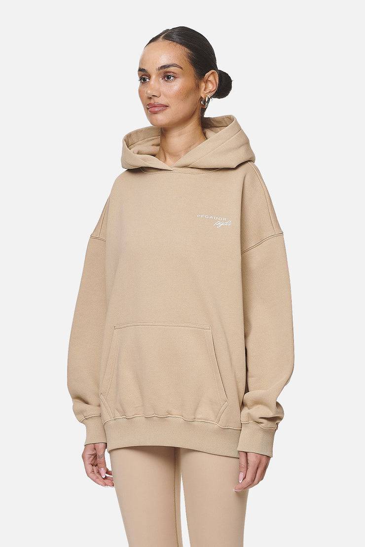 Pegador Berri Oversized Hoodie Washed Safari Sand Speichern exportieren