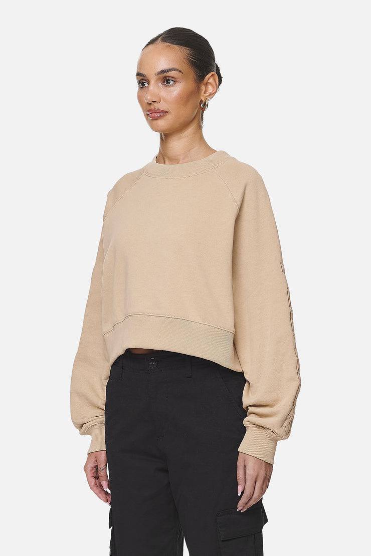 Pegador Kintore Cropped Oversized Raglan Sweater Washed Safari Sand Rabatte dieses Monats