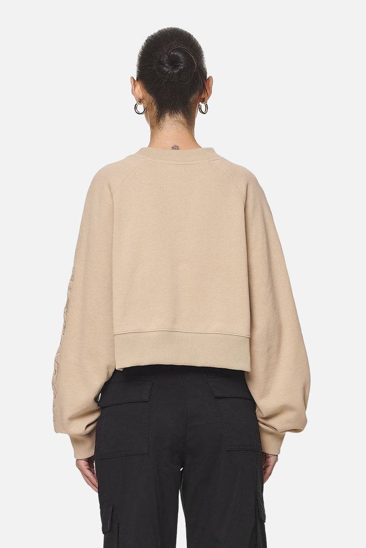 Pegador Kintore Cropped Oversized Raglan Sweater Washed Safari Sand Rabatte dieses Monats