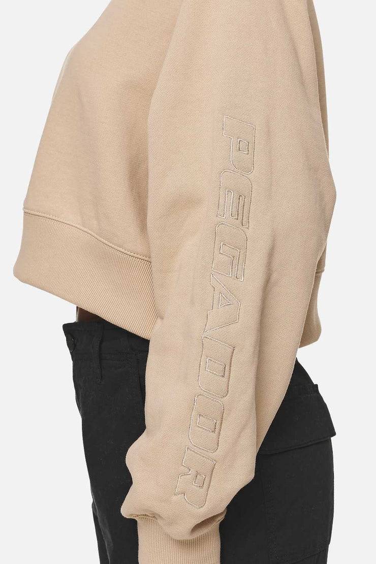 Pegador Kintore Cropped Oversized Raglan Sweater Washed Safari Sand Rabatte dieses Monats