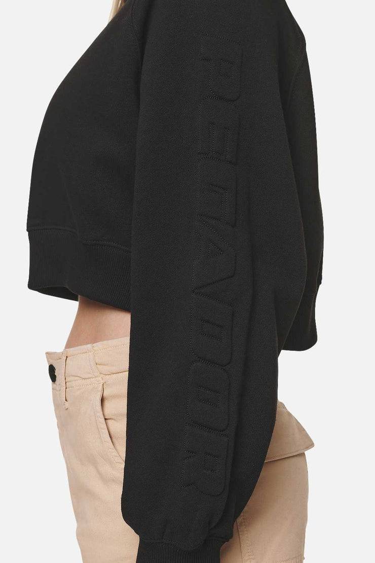 Pegador Kintore Cropped Oversized Raglan Sweater Black 2025