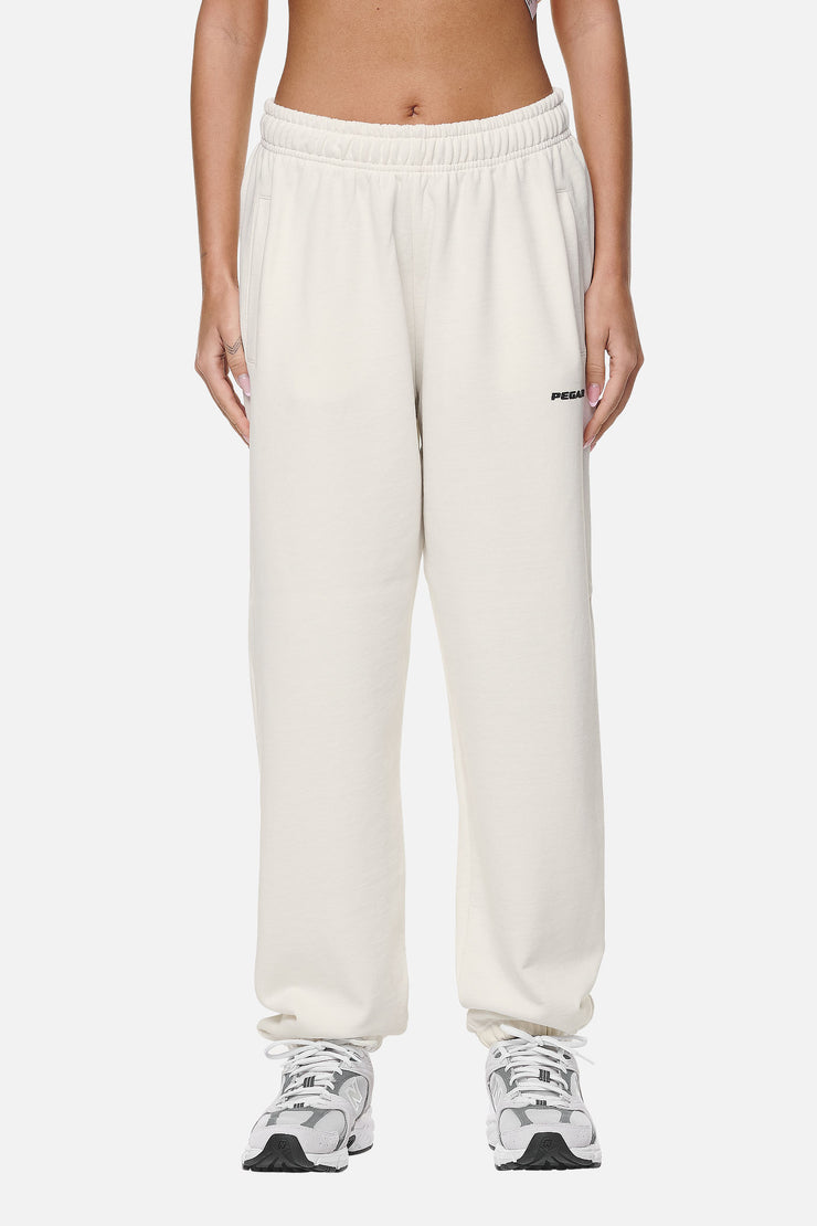 Pegador Villa High Waisted Sweat Pants Washed Coconut Milk Black Gum Schlussverkauf