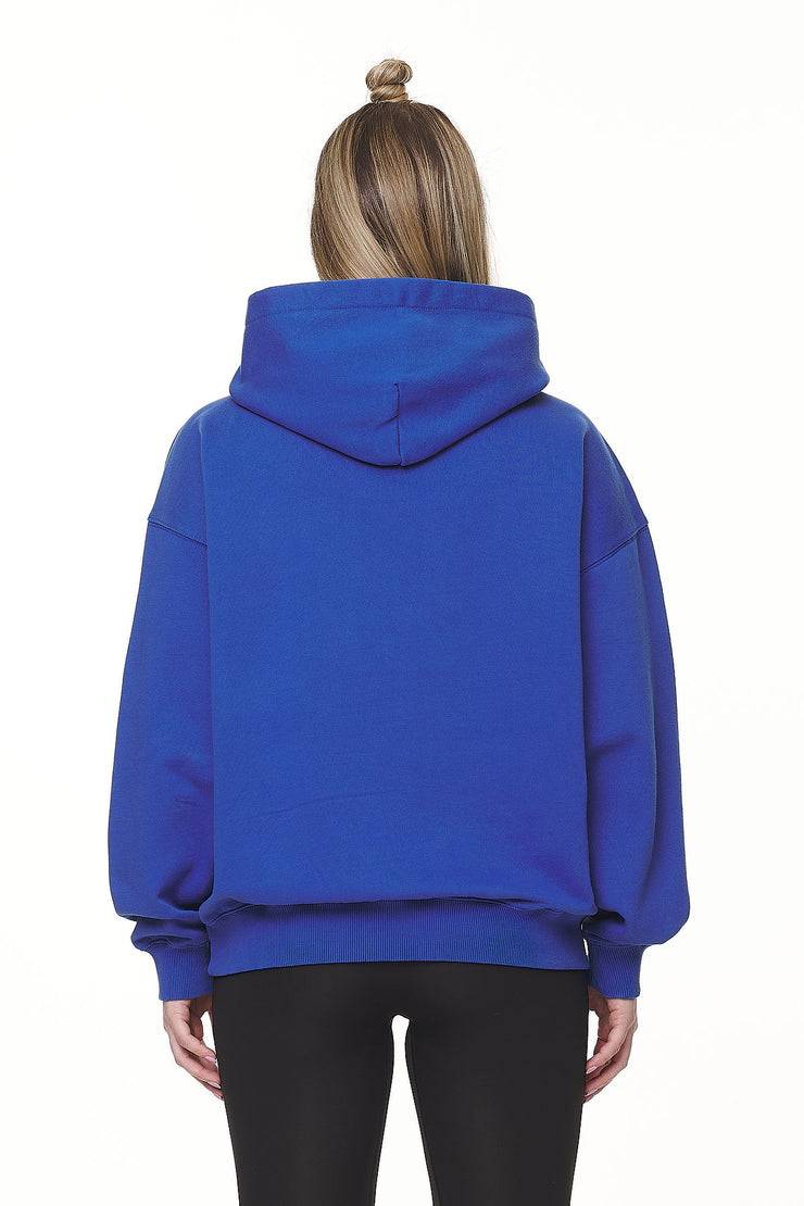 Pegador Clarita Logo Oversized Hoodie Washed True Blue White Gum Fabrikverkauf