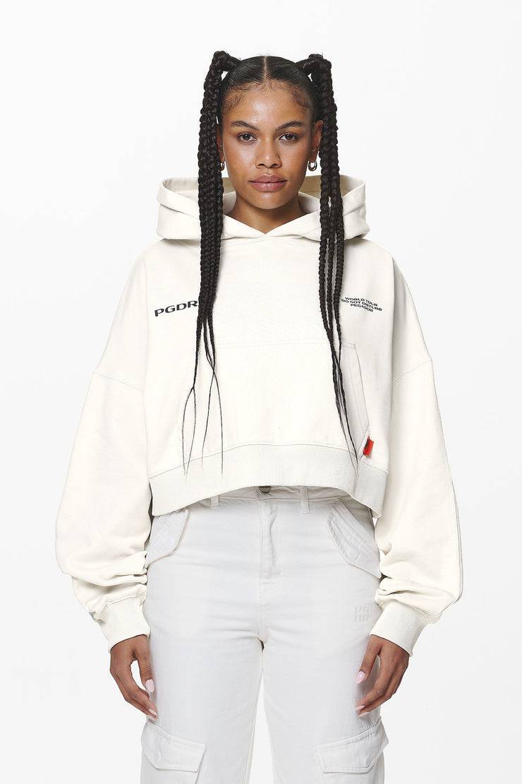 Pegador Vrena Oversized Cropped Hoodie Washed Salty Cream Fabrikpreis