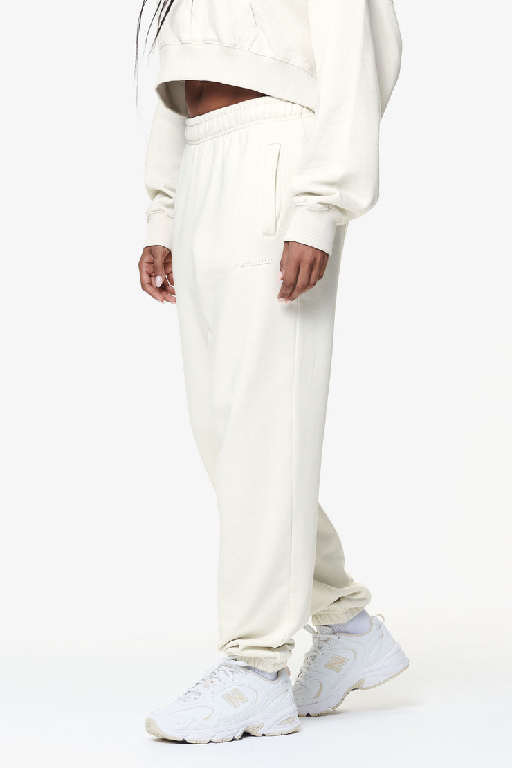 Pegador Villa High Waisted Sweat Pants Washed Salty Cream Gum Rabatt