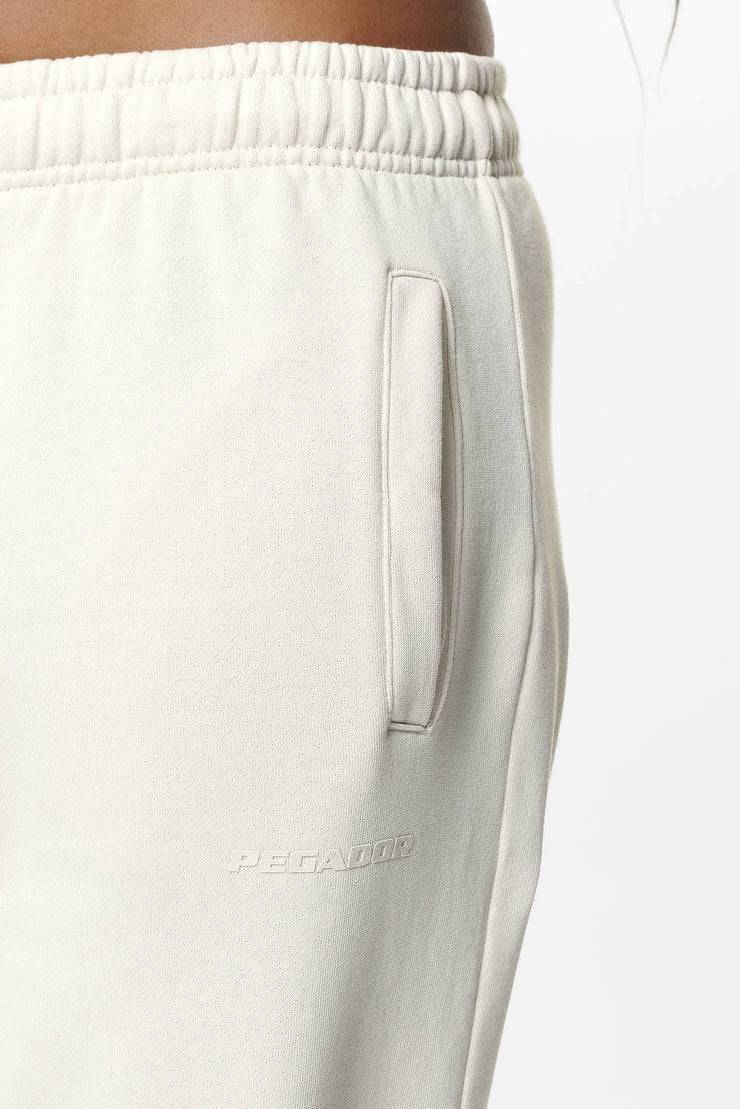 Pegador Villa High Waisted Sweat Pants Washed Salty Cream Gum Rabatt