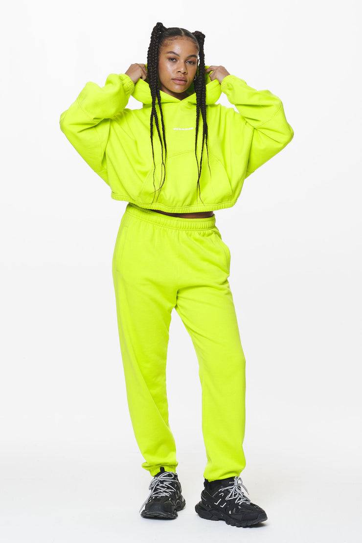 Pegador Villa High Waisted Sweat Pants Washed Lime Yellow Gum Günstig kaufen