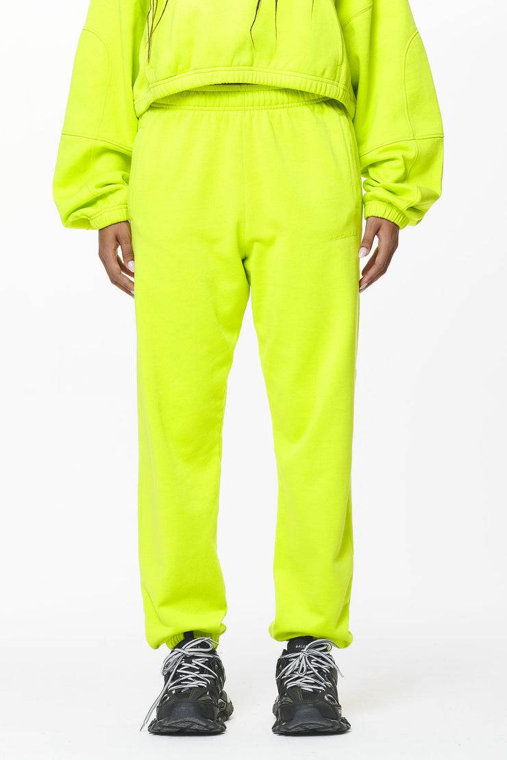 Pegador Villa High Waisted Sweat Pants Washed Lime Yellow Gum Günstig kaufen