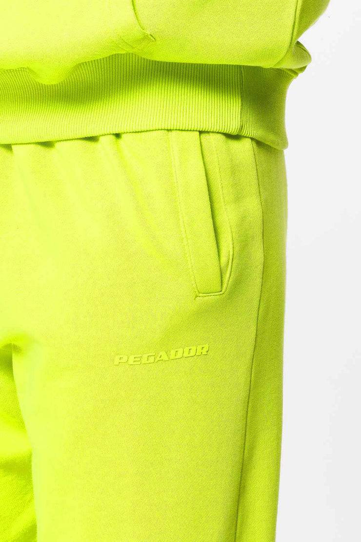 Pegador Villa High Waisted Sweat Pants Washed Lime Yellow Gum Günstig kaufen