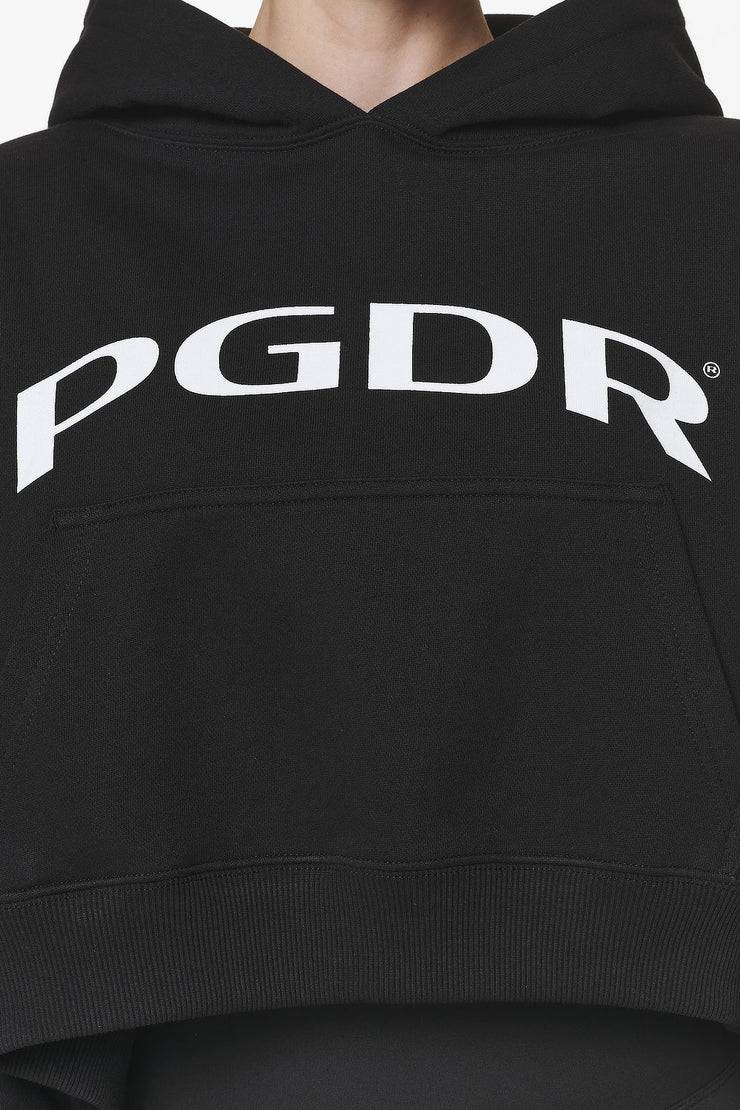 Pegador Troms Oversized Cropped Hoodie Black Flash Sale