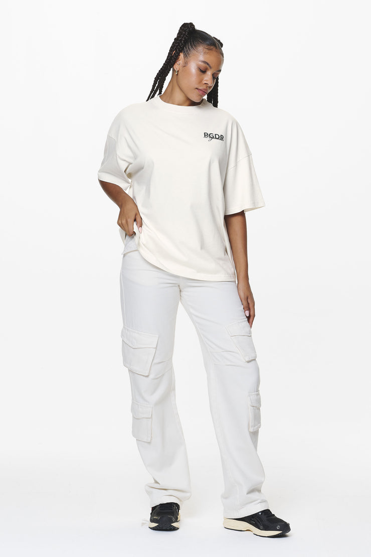 Pegador Sona Heavy Oversized Tee Washed Salty Cream Preisnachlass