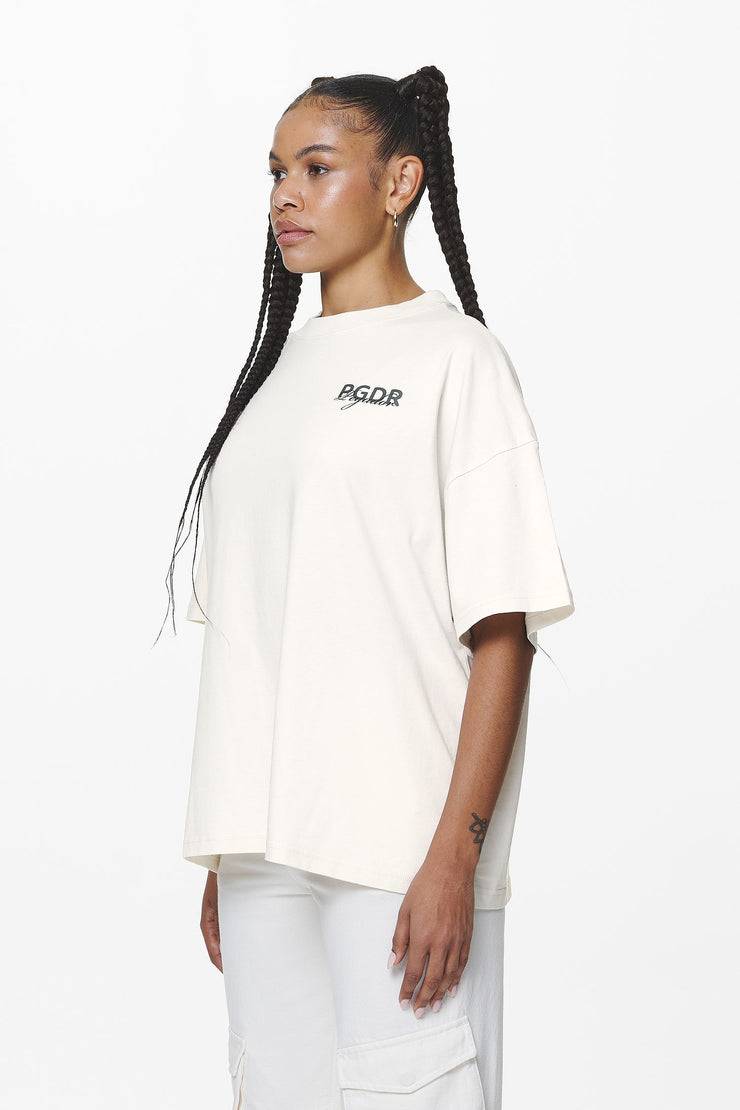 Pegador Sona Heavy Oversized Tee Washed Salty Cream Preisnachlass
