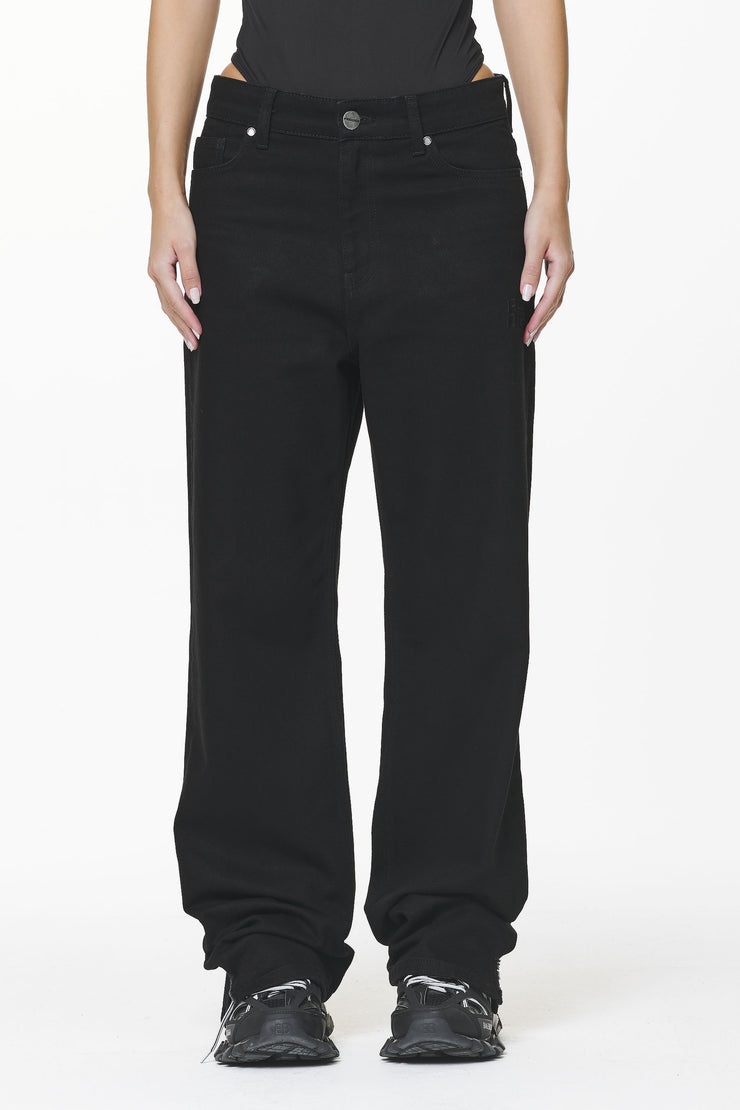 Pegador Moi Wide Jeans Black Online Outlet