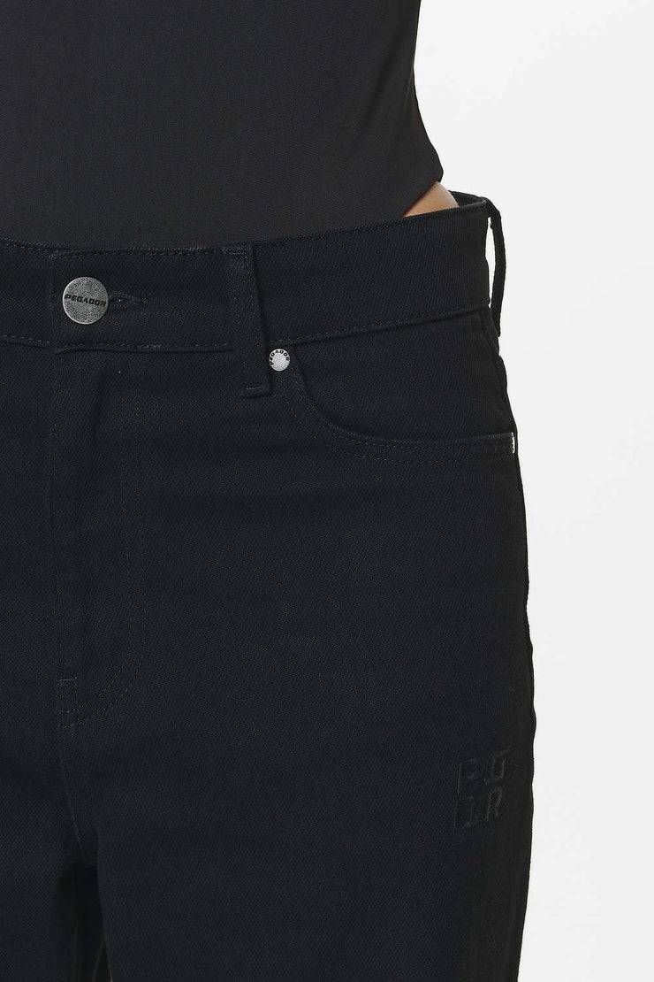 Pegador Moi Wide Jeans Black Online Outlet