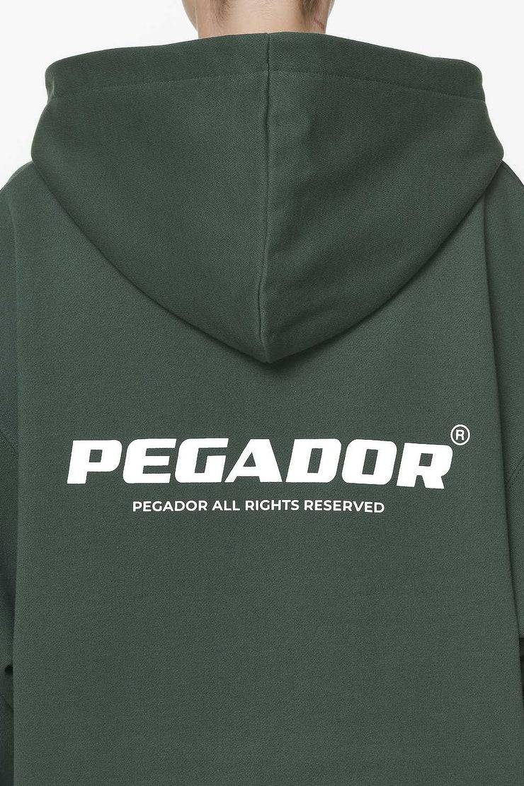 Pegador Malm Logo Oversized Hoodie Dress Washed Sage Green Neuheiten