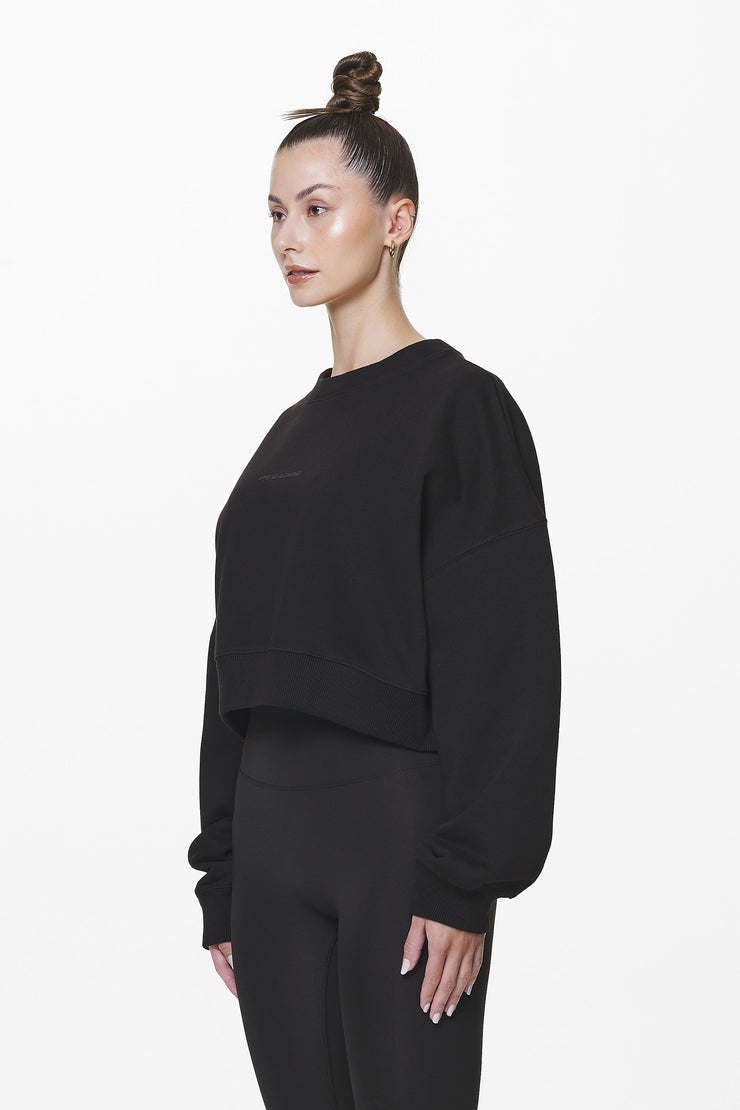 Pegador Londa Cropped Oversized Sweater Black Gum Saisonale Angebote