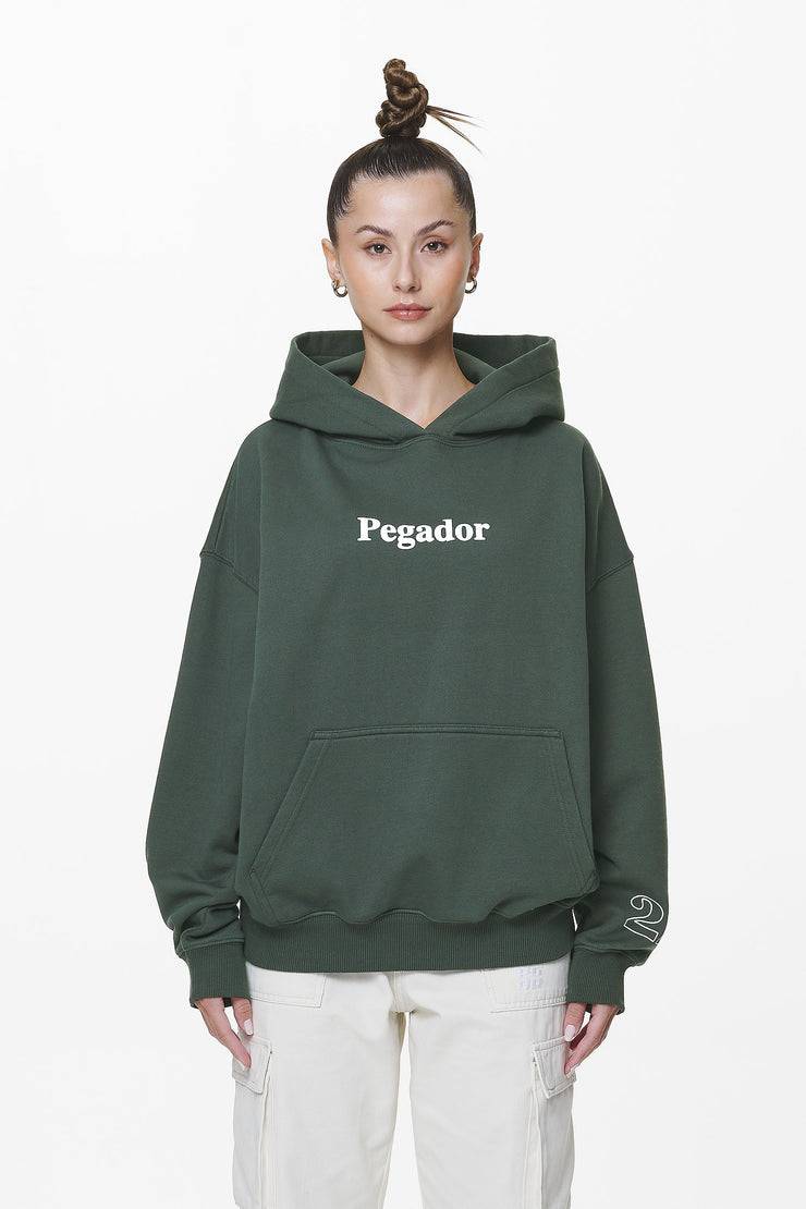 Pegador Habo Oversized Hoodie Washed Sage Green Räumungsverkauf