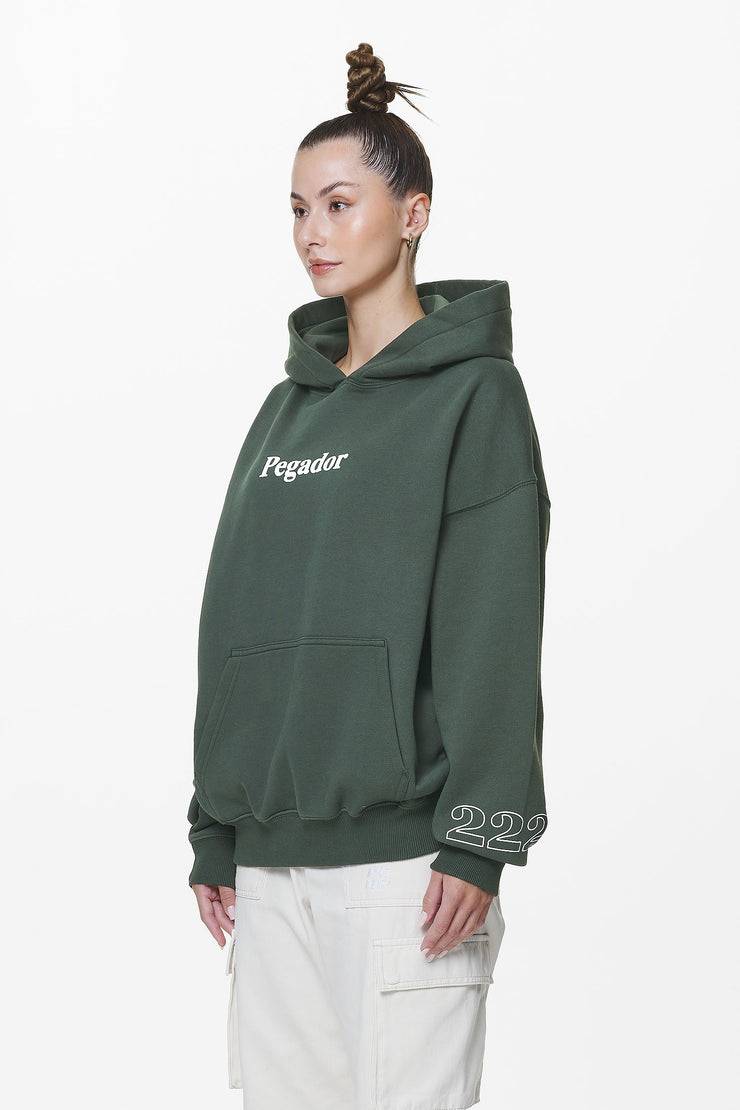 Pegador Habo Oversized Hoodie Washed Sage Green Räumungsverkauf