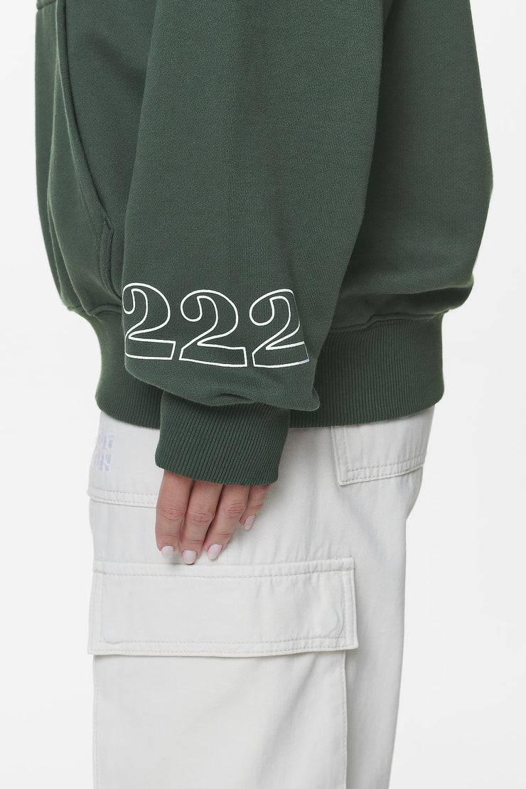 Pegador Habo Oversized Hoodie Washed Sage Green Räumungsverkauf